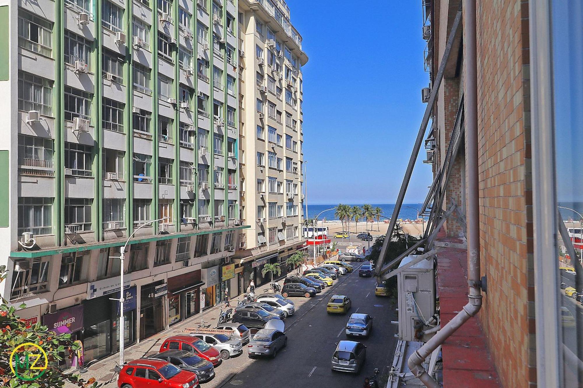 Studio Com Vista Lateral Para O Mar Em Copacabana Rio de Janeiro Luaran gambar